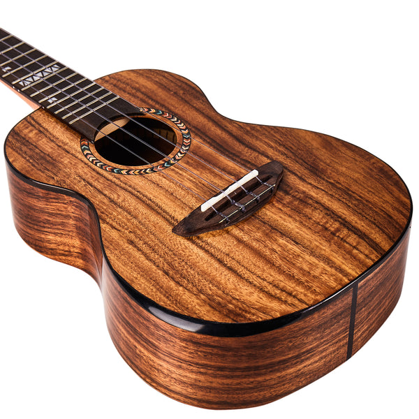 Mrmai MM-C Concert 23 Inch Ukulele Solid Koa wood Gloss Finish with Gig Bag