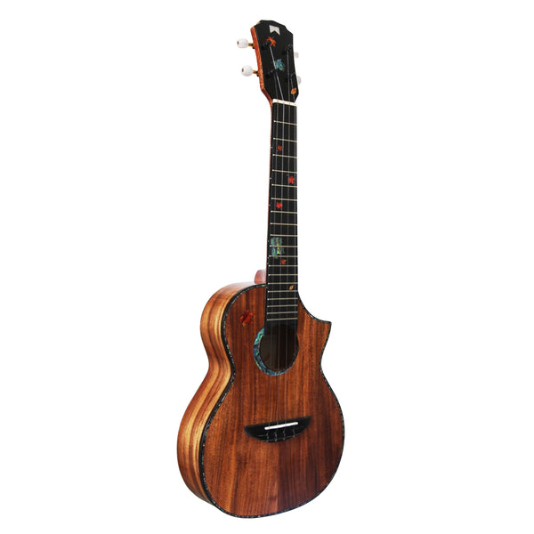 MrMai Ukulele MT-60 Tenor Solid Koawood Handcraft 4 Strings guitar Gloss Finish With Hardcase