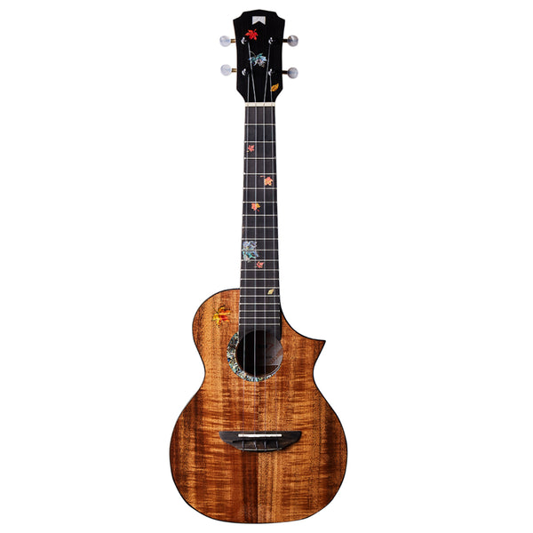 MrMai MC-60 Ukulele Concert Solid Koawood Handcraft 4 Strings guitar Gloss Finish With Hardcase