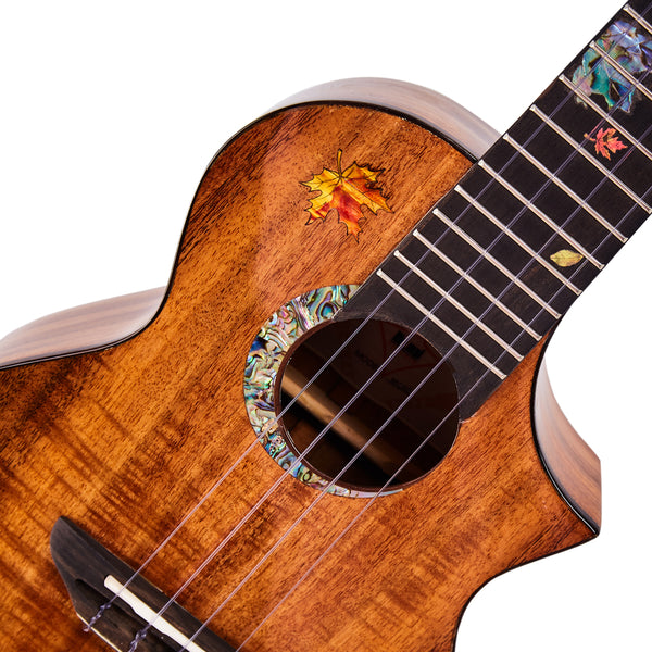 MrMai MC-60 Ukulele Concert Solid Koawood Handcraft 4 Strings guitar Gloss Finish With Hardcase