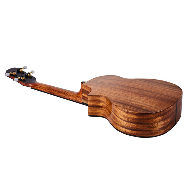 MrMai MC-60 Ukulele Concert Solid Koawood Handcraft 4 Strings guitar Gloss Finish With Hardcase