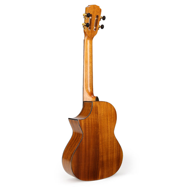 MrMai MC-30 Tenor Ukulele 26 Inch All Solid Koa wood Gloss Finish With Hard Case
