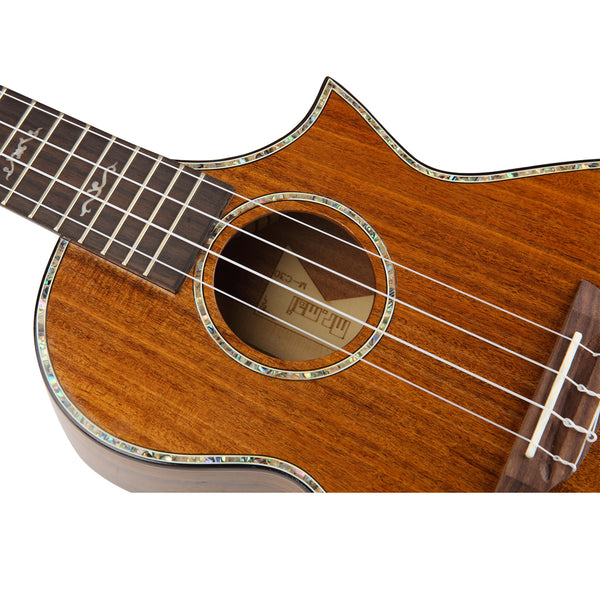 MrMai MC-30 Tenor Ukulele 26 Inch All Solid Koa wood Gloss Finish With Hard Case