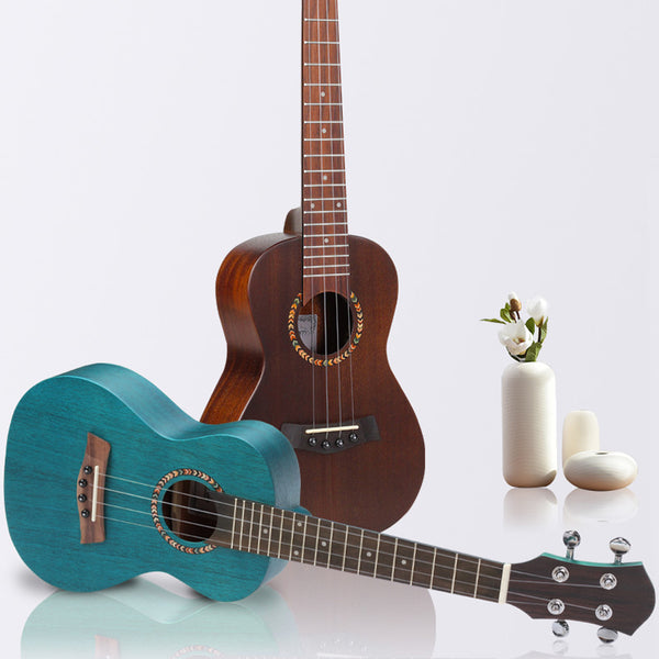 Concert/Tenor Colorful Ukulele 23/26 Inch Solid Mahogany With Bag,tuner,strap,capo