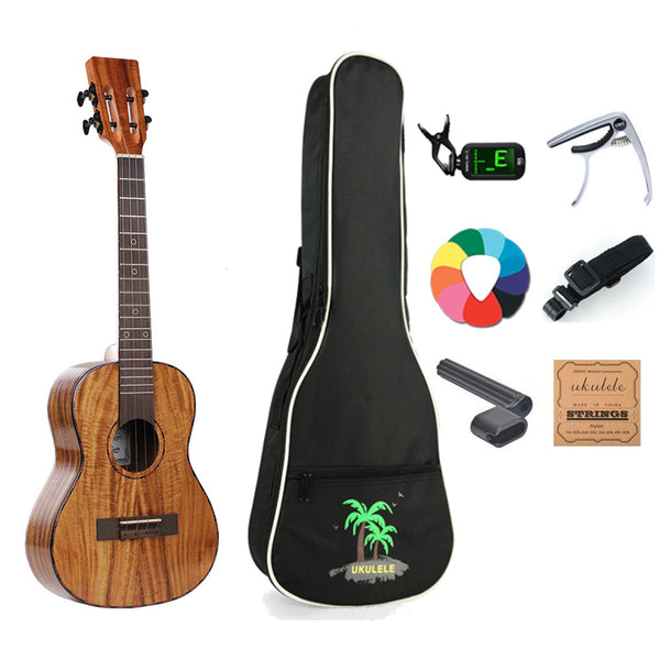 Concert/Tenor Ukulele 23 26 Inch Acacia wood With Bag,tuner,strap,capo