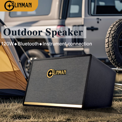 120W High-Power Outdoor Ukulele/Guitar Speaker - Professional Grade with Internal Recording & Live Streaming for KTV, Electric Wind Instrument