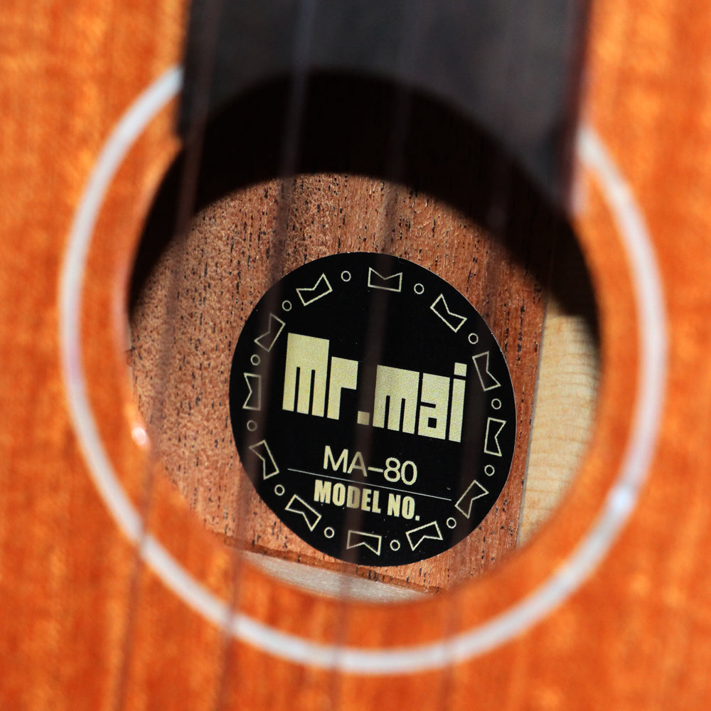 [New]MrMai MA80 Concert/Tenor All Solid Mahogany Ukulele Gloss Finish with Bag
