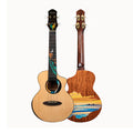 [New]Akama Concert/Tenor Solid Spruce Ukulele Gloss Finish with Bag