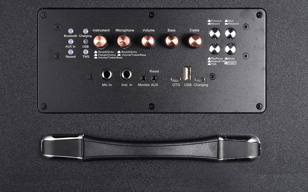 120W High-Power Outdoor Ukulele/Guitar Speaker - Professional Grade with Internal Recording & Live Streaming for KTV, Electric Wind Instrument