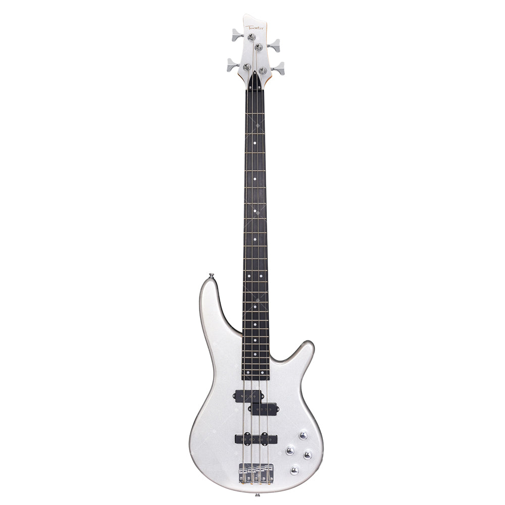 Toreator PJ-22 Bass Guitar with Techwood Fingerboard, 4-String Chrome Bridge & Black Matte Pickup