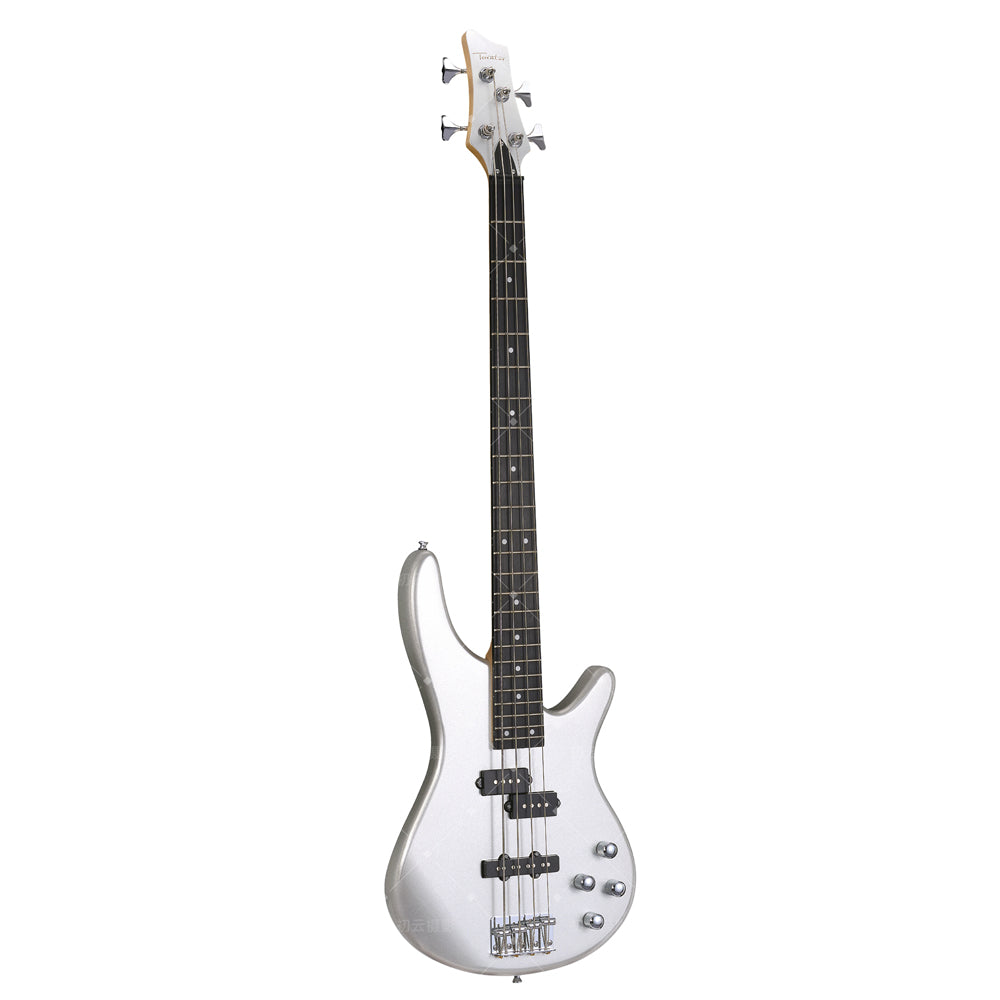 Toreator PJ-22 Bass Guitar with Techwood Fingerboard, 4-String Chrome Bridge & Black Matte Pickup