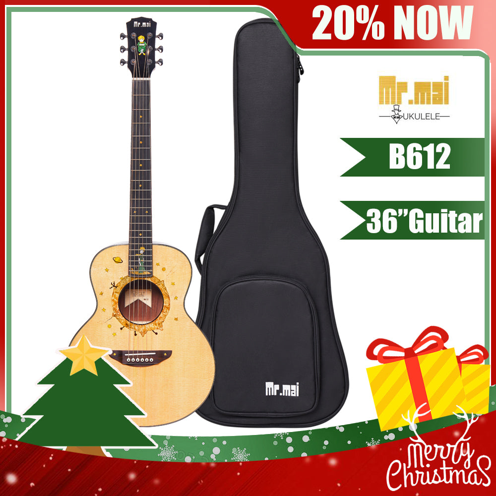 « le petit prince » 36 inches Travel Guitar B612 Gloss Finish with Bag