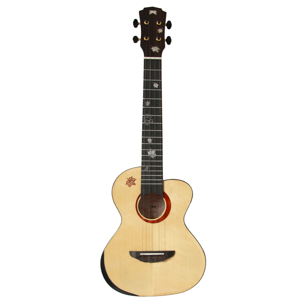 Mr.mai MD-T Blue Ukulele Tenor 26 inches Solid Spruce Gloss Finish With Hard Case (Can beinstalled Pick-up/EQ,electro connect to the AMP). )