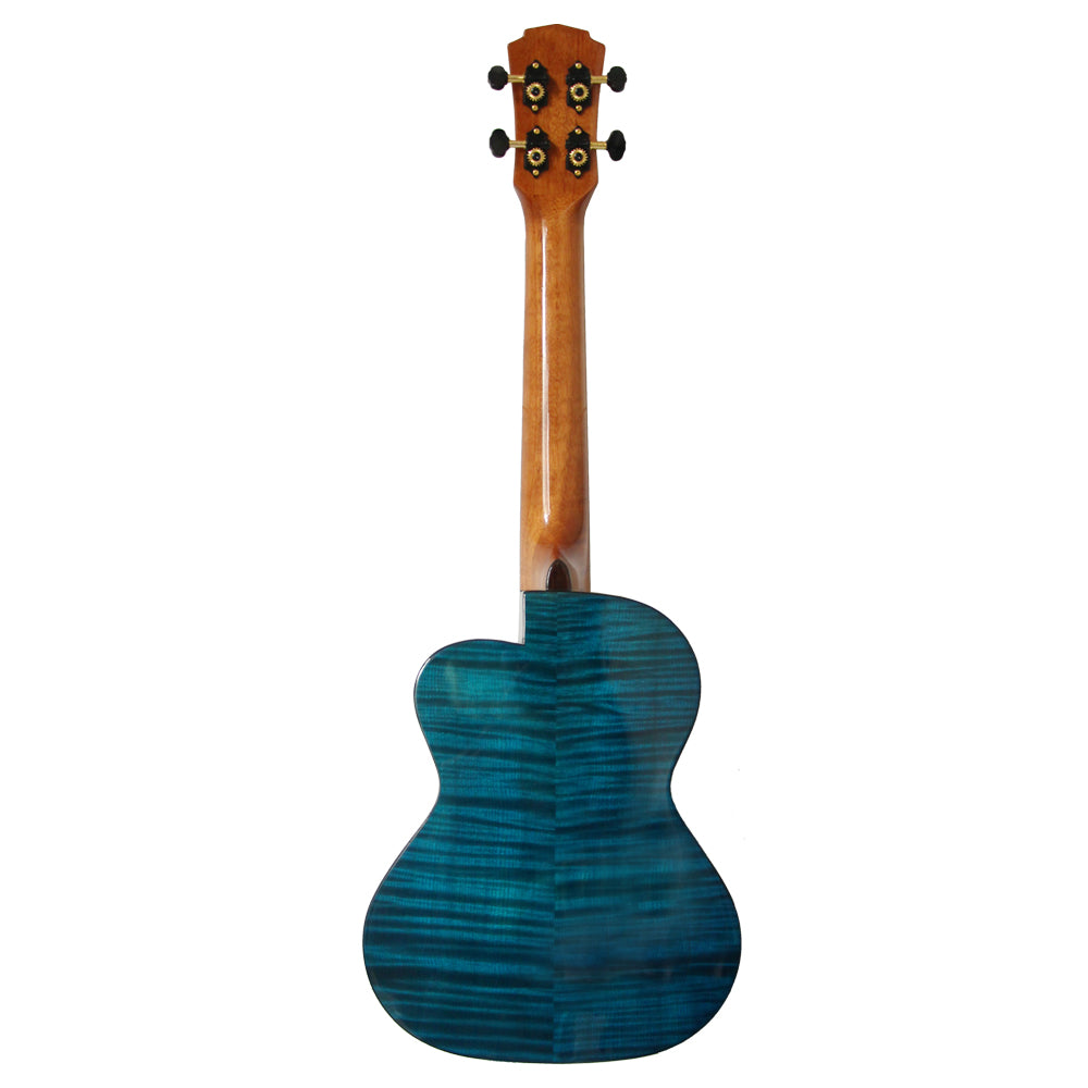 Mr.mai MD-T Blue Ukulele Tenor 26 inches Solid Spruce Gloss Finish With Hard Case (Can beinstalled Pick-up/EQ,electro connect to the AMP). )