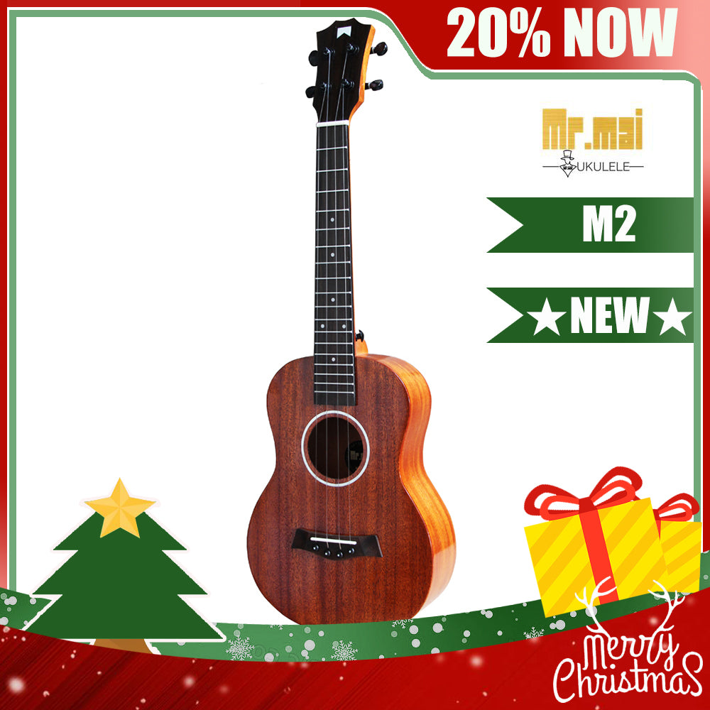 [New]MrMai M2 Concert/Tenor Solid Mahogany Ukulele Gloss Finish with Bag