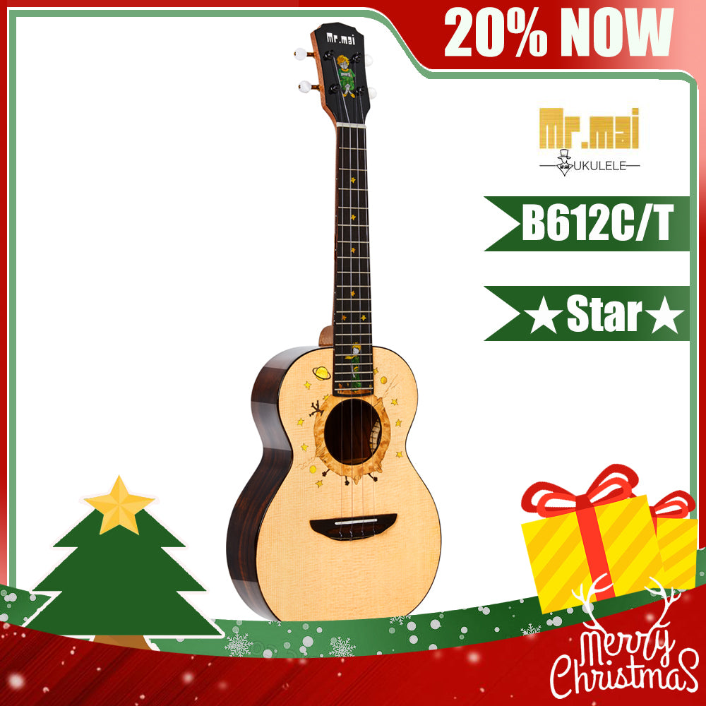 [New]« le petit prince » Ukulele Concert/Tenor Gloss Finish with Hard Case