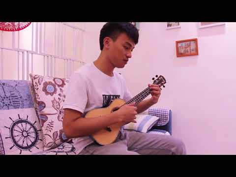 MrMai MD-C Concert Blue Ukulele Solid Spruce Gloss Finish With Hard Case