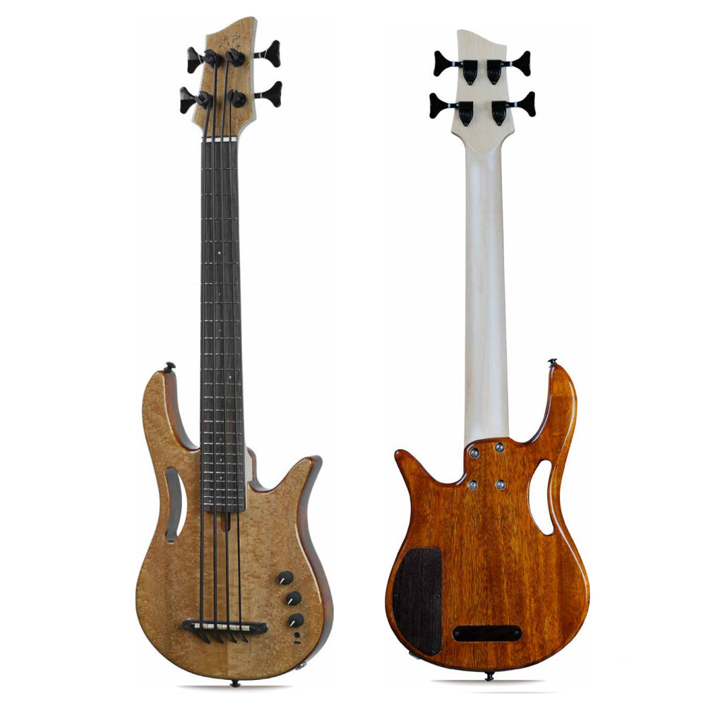 Travel Mini Bass Guitar 31.6 Inches Digital Pick Up 4 strings With Bag,strap,line