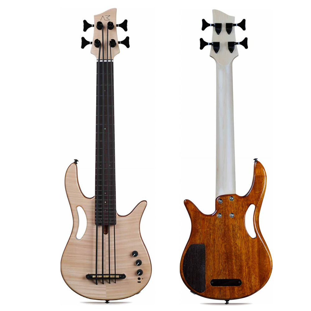 Travel Mini Bass Guitar 31.6 Inches Digital Pick Up 4 strings With Bag,strap,line