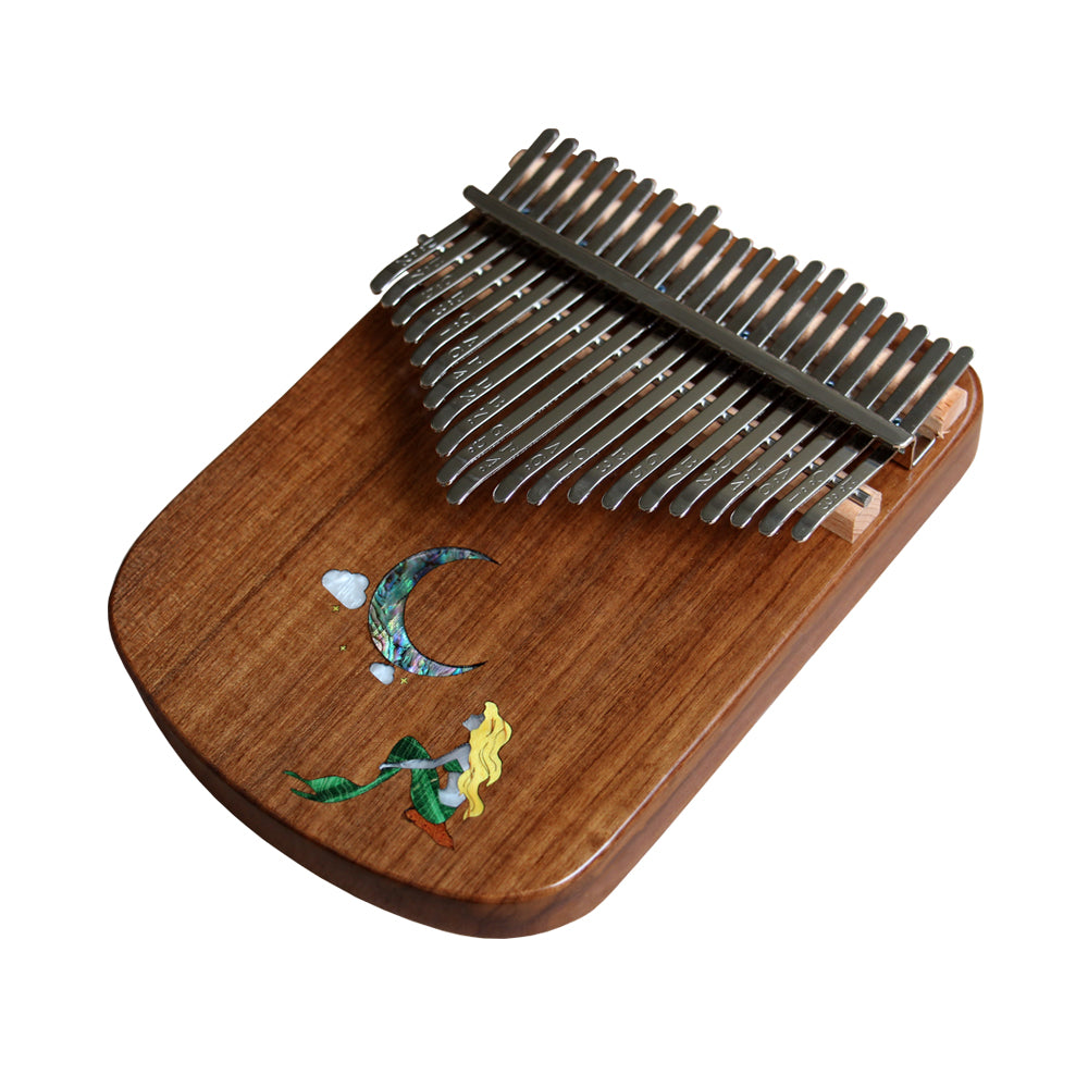 MrMai Mermaid Kalimba Thumb Piano 21 Keys, Portable Mbira Finger Piano Gifts for Kids and Adults Beginners Professional