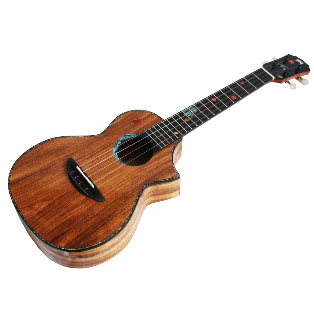 MrMai Ukulele MT-60 Tenor Solid Koawood Handcraft 4 Strings guitar Gloss Finish With Hardcase