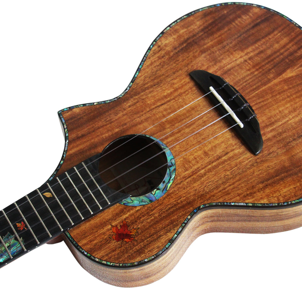 MrMai Ukulele MT-60 Tenor Solid Koawood Handcraft 4 Strings guitar Gloss Finish With Hardcase