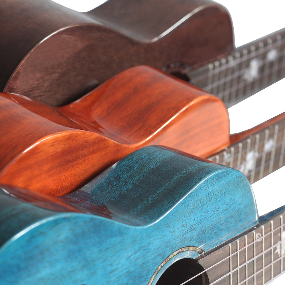 MrMai MA-60 Concert Ukulele 23 Inch Solid Mahogany wood Gloss Finish with Gig Bag