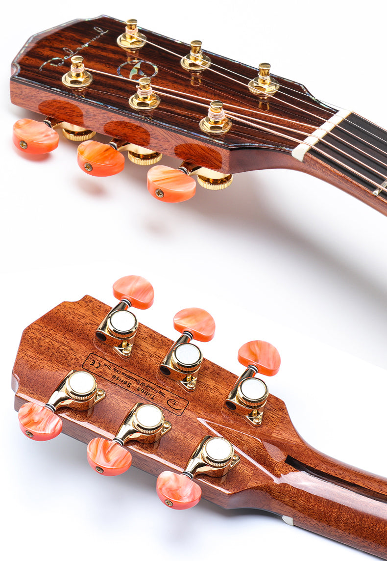 All Solid Spruce/Pine 41 Inches Acoustic Guitar with Armrest Gloss Finish