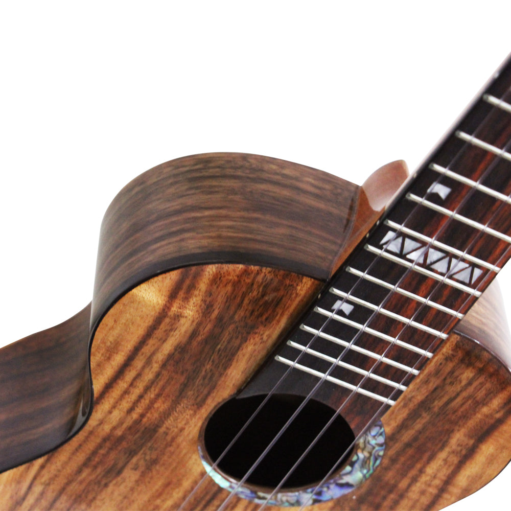 Mrmai MM-80 Concert Ukulele 23 Inch Solid Koawood with Hard Case