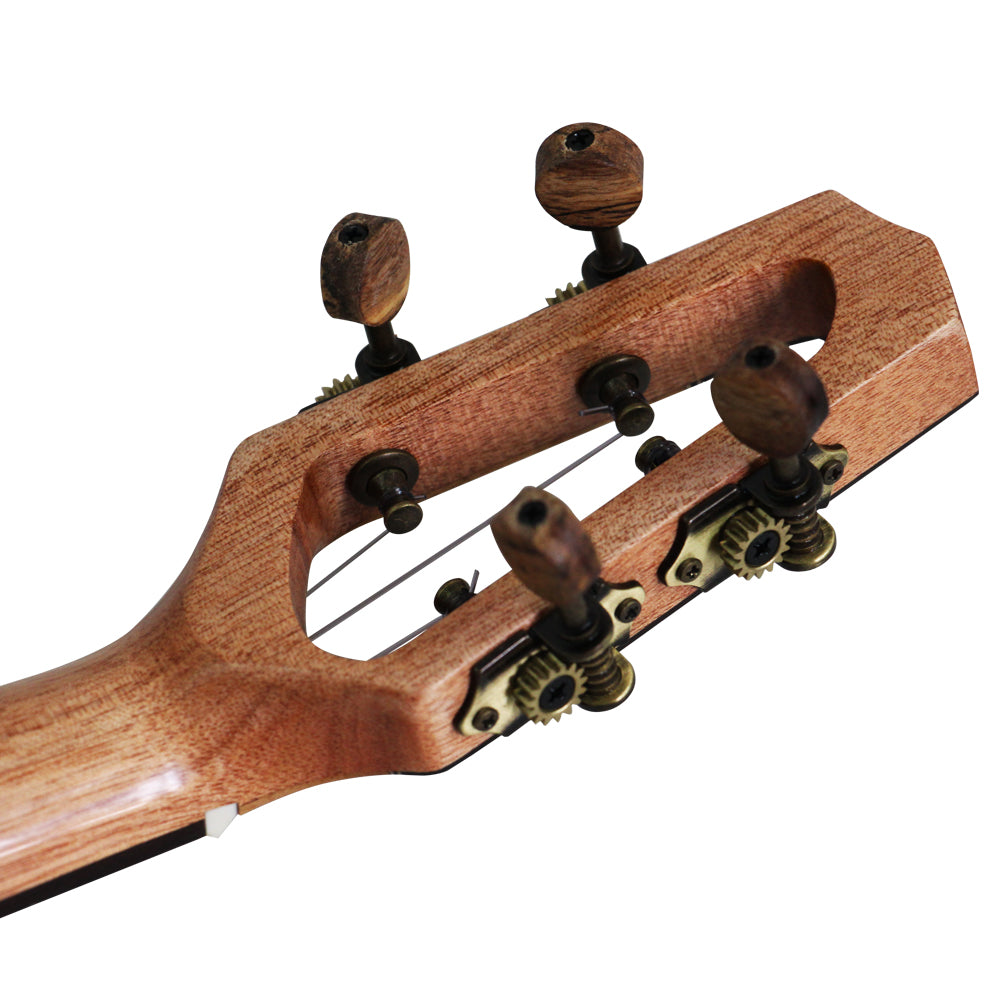 Mrmai MM80 Ukelele de concierto de 23 pulgadas de madera maciza de Koawood con estuche rígido