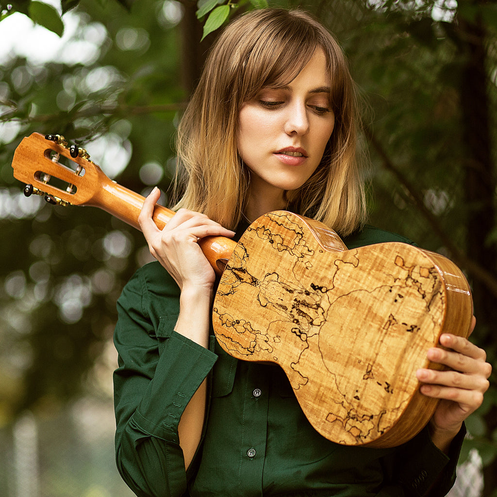 MrMai MR-T Tenor Ukulele 26 inch Solid Spruce Ukulele with Gig bag Gloss Finish Free shipping