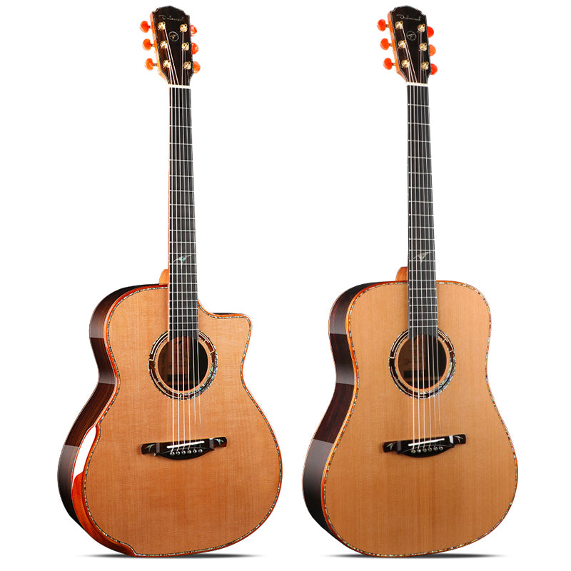 All Solid Spruce/Pine 41 Inches Acoustic Guitar with Armrest Gloss Finish