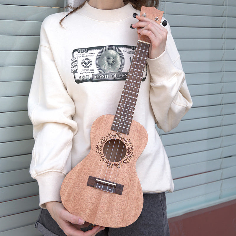 Soprano/Concert/Tenor Ukulele  21/23/26 Inch Mahogany With Bag,tuner,strap,capo