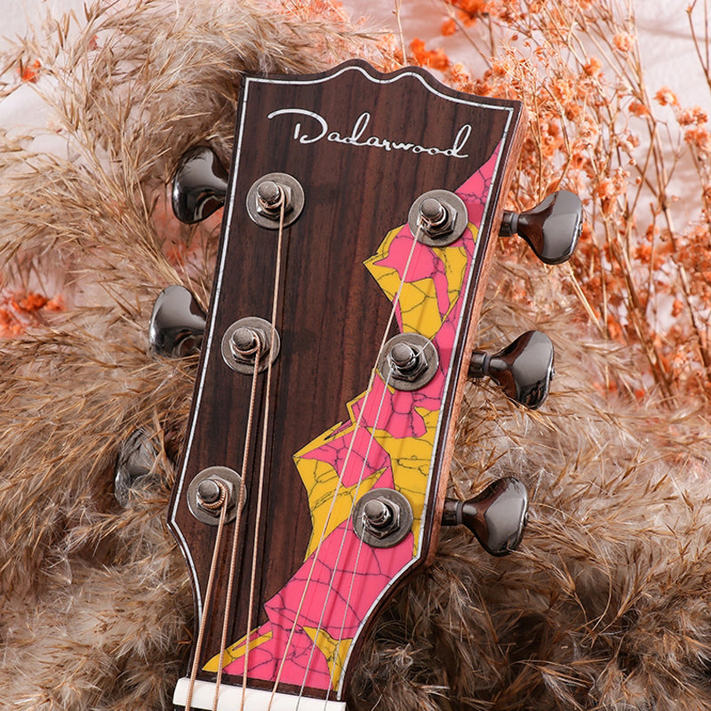 Top Solid Spruce 41 Inches Acoustic Guitar with Accessories Gloss Finish