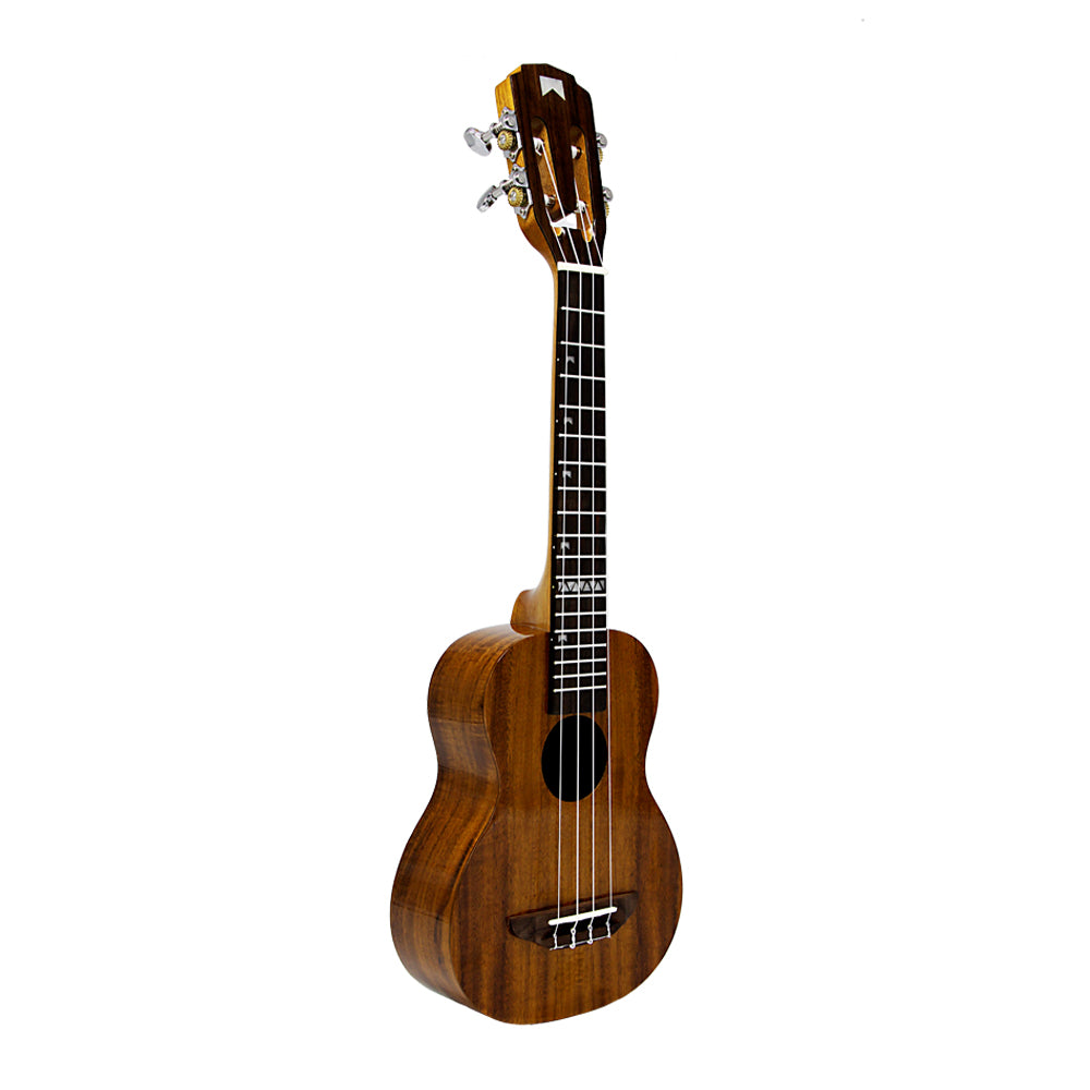 Mr.mai MS-80 Ukulele Soprano 21 Inch All Solid Koa wood Gloss Finish With Hard Case
