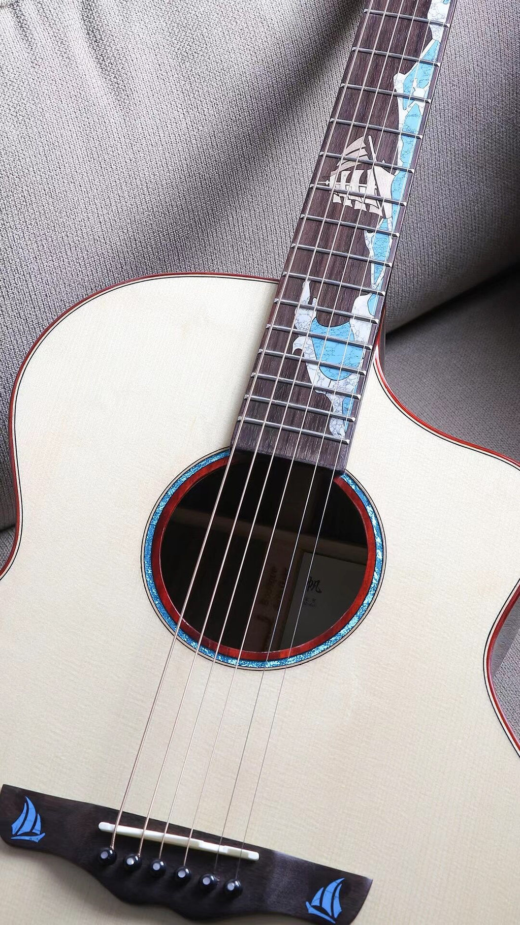 Top Solid Spruce 41 Inches Acoustic Guitar with Accessories Gloss Finish