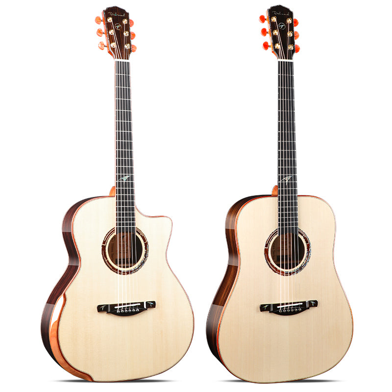 All Solid Spruce/Pine 41 Inches Acoustic Guitar with Armrest Gloss Finish