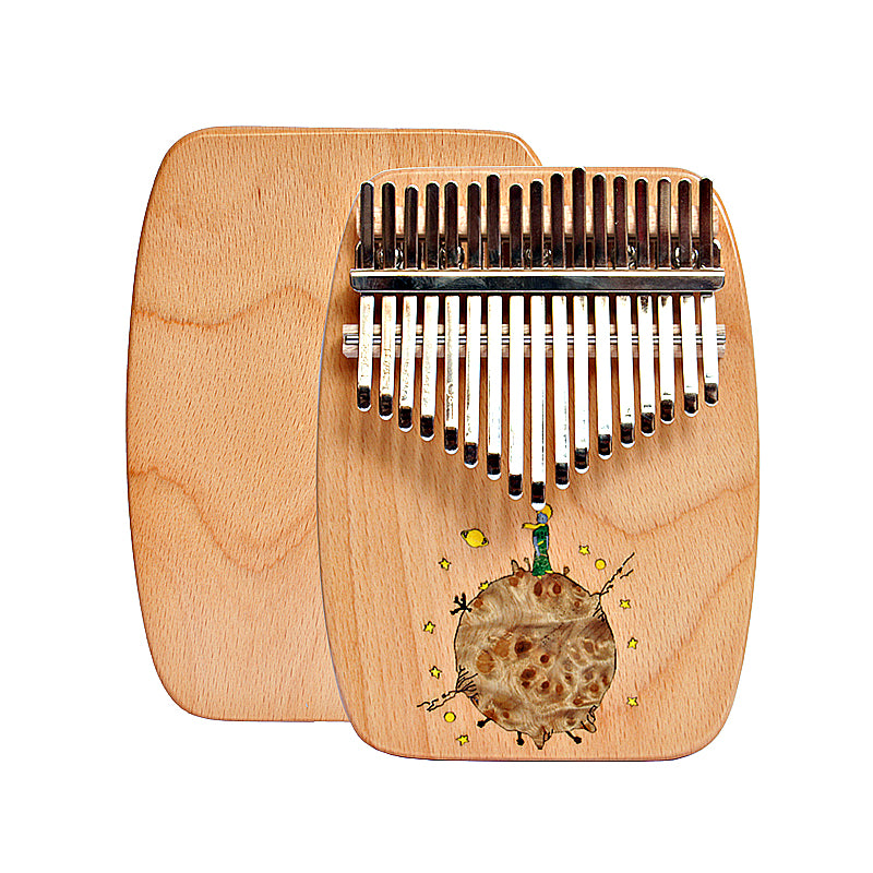 MrMai TheLittlePrince Kalimba Thumb Piano 17 Keys, Portable Mbira Finger Piano Gifts for Kids and Adults Beginners Professional