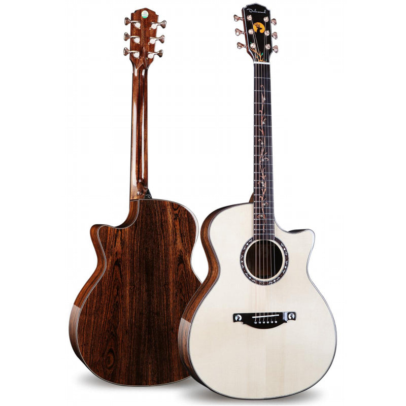 Top Solid Spruce 40/41 Inches Acoustic Guitar with Accessories Gloss Finish