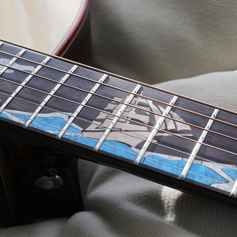 Top Solid Spruce 41 Inches Acoustic Guitar with Accessories Gloss Finish