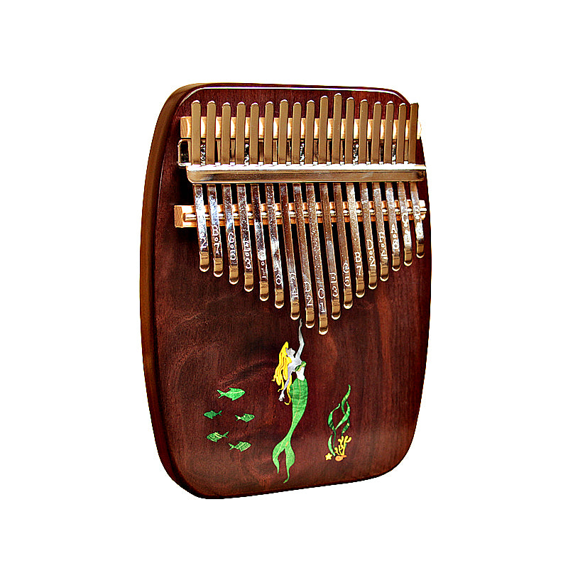 MrMai Mermaid Kalimba Thumb Piano 17 Keys, Portable Mbira Finger Piano Gifts for Kids and Adults Beginners Professional