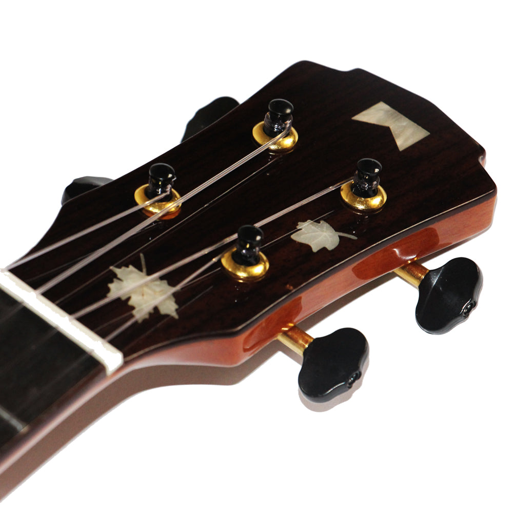 Mr.mai MD-T Blue Ukulele Tenor 26 inches Solid Spruce Gloss Finish With Hard Case (Can beinstalled Pick-up/EQ,electro connect to the AMP). )