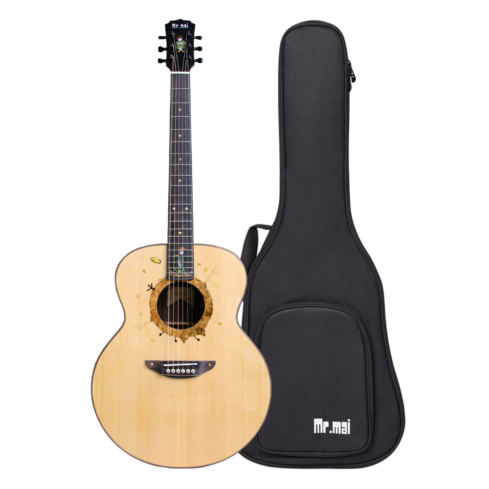 [New]« le petit prince »41 inches Acoustic Guitar B612# Gloss Finish with Bag