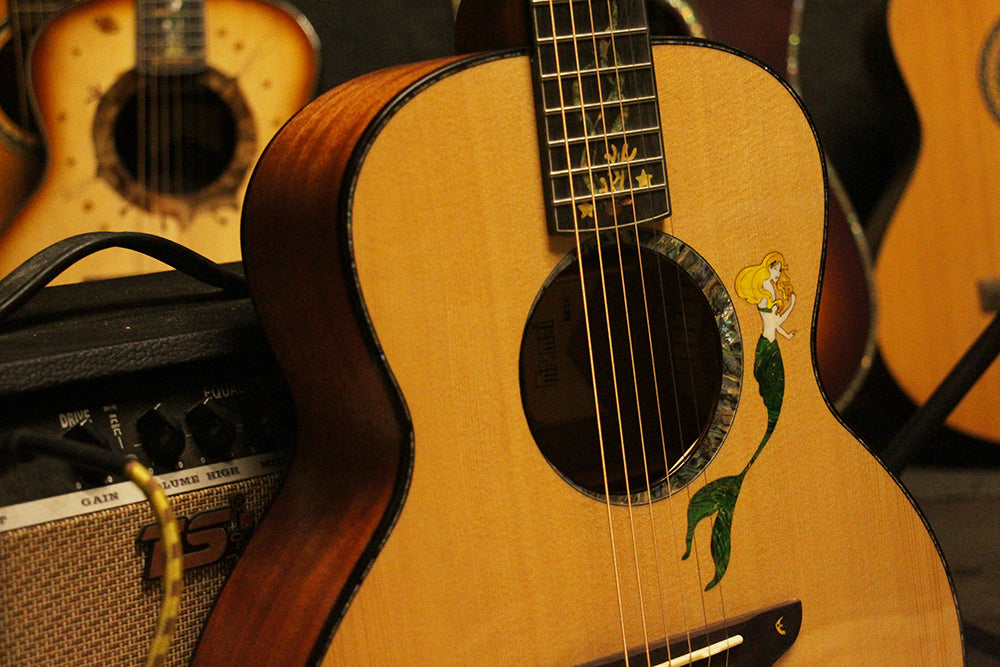 [New]Mermaid Guitar 36 inches Travel Guitar Gloss Finish with Bag