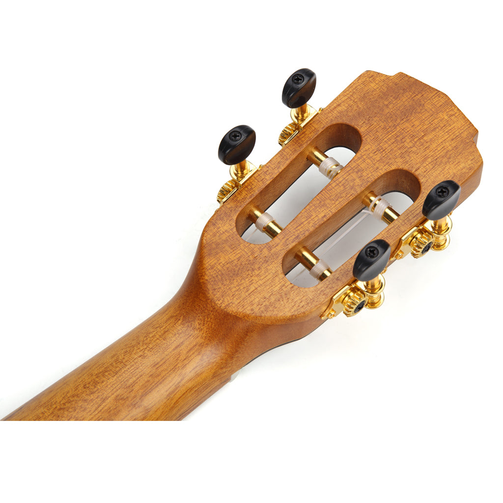 MrMai ML-T Tenor Ukulele Ukelele de madera de Koa de 26 pulgadas con funda, afinador, correa