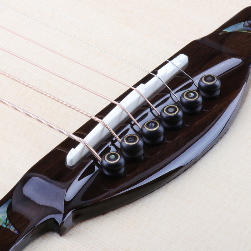 All Solid Spruce/Pine 41 Inches Acoustic Guitar with Armrest Gloss Finish