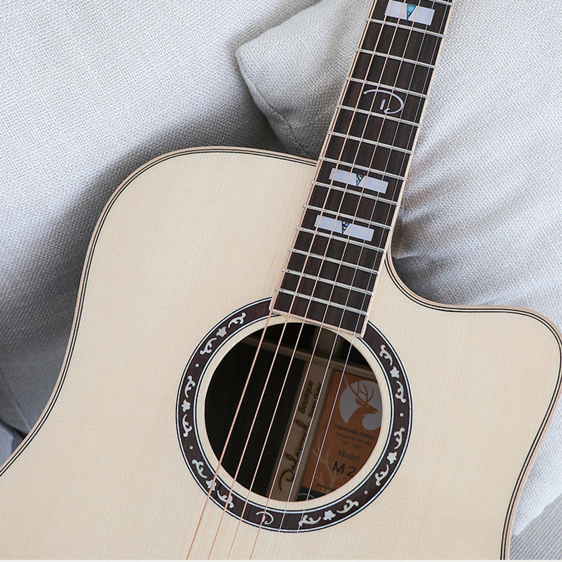 Top Solid Spruce 40/41 Inches Acoustic Guitar with Accessories Gloss Finish