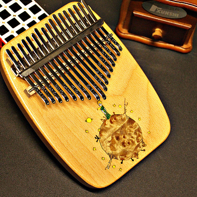 MrMai TheLittlePrince Kalimba Thumb Piano 17 Keys, Portable Mbira Finger Piano Gifts for Kids and Adults Beginners Professional