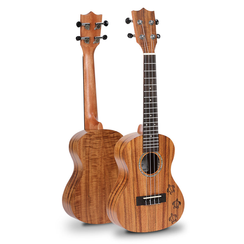 Soprano/Concert/Tenor Ukulele 21/23/26 Inch Acacia wood With Bag,tuner,strap,capo