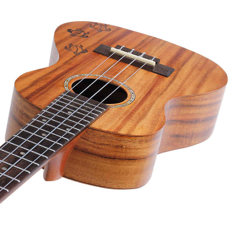 Soprano/Concert/Tenor Ukulele 21/23/26 Inch Acacia wood With Bag,tuner,strap,capo